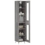 Aparador alto madera contrachapada gris Sonoma 34,5x34x180 cm de vidaXL, Aparadores - Ref: Foro24-3199407, Precio: 99,99 €, D...