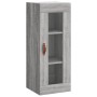 Aparador alto madera contrachapada gris Sonoma 34,5x34x180 cm de vidaXL, Aparadores - Ref: Foro24-3199407, Precio: 99,99 €, D...