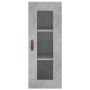 Aparador de madera contrachapada gris hormigón 34,5x34x180 cm de vidaXL, Aparadores - Ref: Foro24-3199405, Precio: 96,42 €, D...