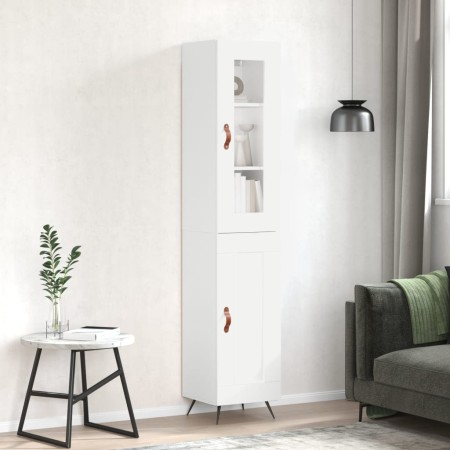 Tall white plywood sideboard 34.5x34x180 cm by vidaXL, Sideboards - Ref: Foro24-3199465, Price: 98,41 €, Discount: %