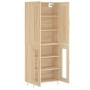 Aparador alto madera contrachapada color roble 69,5x34x180 cm de vidaXL, Aparadores - Ref: Foro24-3199612, Precio: 156,32 €, ...