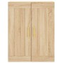 Aparador alto madera contrachapada color roble 69,5x34x180 cm de vidaXL, Aparadores - Ref: Foro24-3199612, Precio: 156,32 €, ...