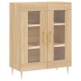 Aparador alto madera contrachapada color roble 69,5x34x180 cm de vidaXL, Aparadores - Ref: Foro24-3199612, Precio: 156,32 €, ...