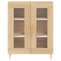 Aparador alto madera contrachapada color roble 69,5x34x180 cm de vidaXL, Aparadores - Ref: Foro24-3199612, Precio: 156,32 €, ...