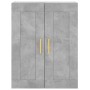 Aparador alto madera contrachapada gris hormigón 69,5x34x180 cm de vidaXL, Aparadores - Ref: Foro24-3199613, Precio: 142,70 €...