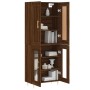 Tall oak brown plywood sideboard 69.5x34x180 cm by vidaXL, Sideboards - Ref: Foro24-3199616, Price: 147,08 €, Discount: %