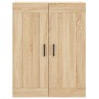 Aparador alto madera contrachapada color roble 69,5x34x180 cm de vidaXL, Aparadores - Ref: Foro24-3199620, Precio: 142,25 €, ...