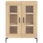 Aparador alto madera contrachapada color roble 69,5x34x180 cm de vidaXL, Aparadores - Ref: Foro24-3199620, Precio: 142,25 €, ...