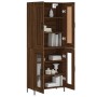 Tall oak brown plywood sideboard 69.5x34x180 cm by vidaXL, Sideboards - Ref: Foro24-3199624, Price: 147,99 €, Discount: %