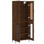 Tall oak brown plywood sideboard 69.5x34x180 cm by vidaXL, Sideboards - Ref: Foro24-3199624, Price: 147,99 €, Discount: %