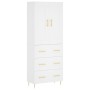 Aparador alto madera contrachapada blanco 69,5x34x180 cm de vidaXL, Aparadores - Ref: Foro24-3199737, Precio: 180,99 €, Descu...