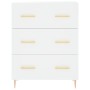 Aparador alto madera contrachapada blanco 69,5x34x180 cm de vidaXL, Aparadores - Ref: Foro24-3199737, Precio: 180,99 €, Descu...