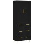 Tall black plywood sideboard 69.5x34x180 cm by vidaXL, Sideboards - Ref: Foro24-3199738, Price: 181,99 €, Discount: %