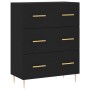 Tall black plywood sideboard 69.5x34x180 cm by vidaXL, Sideboards - Ref: Foro24-3199738, Price: 181,99 €, Discount: %