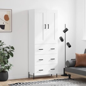 Tall white plywood sideboard 69.5x34x180 cm by vidaXL, Sideboards - Ref: Foro24-3199753, Price: 177,00 €, Discount: %