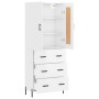 High glossy white plywood sideboard 69.5x34x180 cm by vidaXL, Sideboards - Ref: Foro24-3199755, Price: 184,94 €, Discount: %