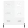 High glossy white plywood sideboard 69.5x34x180 cm by vidaXL, Sideboards - Ref: Foro24-3199755, Price: 184,94 €, Discount: %