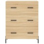 Aparador alto madera contrachapada color roble 69,5x34x180 cm de vidaXL, Aparadores - Ref: Foro24-3199756, Precio: 180,92 €, ...