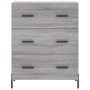 Aparador alto madera contrachapada gris sonoma 69,5x34x180 cm de vidaXL, Aparadores - Ref: Foro24-3199759, Precio: 177,00 €, ...