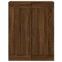 Aparador alto madera contrachapada marrón roble 69,5x34x180 cm de vidaXL, Aparadores - Ref: Foro24-3199760, Precio: 206,98 €,...