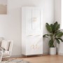 Aparador alto madera contrachapada blanco 69,5x34x180 cm de vidaXL, Aparadores - Ref: Foro24-3199865, Precio: 184,72 €, Descu...