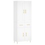 Aparador alto madera contrachapada blanco 69,5x34x180 cm de vidaXL, Aparadores - Ref: Foro24-3199865, Precio: 184,72 €, Descu...