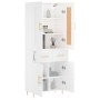 Aparador alto madera contrachapada blanco 69,5x34x180 cm de vidaXL, Aparadores - Ref: Foro24-3199865, Precio: 184,72 €, Descu...