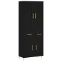 Aparador alto madera contrachapada negro 69,5x34x180 cm de vidaXL, Aparadores - Ref: Foro24-3199866, Precio: 162,95 €, Descue...