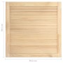 Wardrobe door slats 4 pcs pine wood 39.5x39.4 cm by vidaXL, cabinet doors - Ref: Foro24-151108, Price: 44,29 €, Discount: %