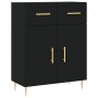 Aparador alto madera contrachapada negro 69,5x34x180 cm de vidaXL, Aparadores - Ref: Foro24-3199866, Precio: 162,95 €, Descue...