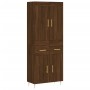 Aparador alto madera contrachapada marrón roble 69,5x34x180 cm de vidaXL, Aparadores - Ref: Foro24-3199872, Precio: 146,31 €,...