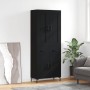 Aparador alto madera contrachapada negro 69,5x34x180 cm de vidaXL, Aparadores - Ref: Foro24-3199874, Precio: 152,68 €, Descue...