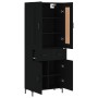 Aparador alto madera contrachapada negro 69,5x34x180 cm de vidaXL, Aparadores - Ref: Foro24-3199874, Precio: 152,68 €, Descue...