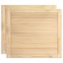 Puerta de armario de lamas 2 uds madera de pino 39,5x49,4 cm de vidaXL, Puertas de armarios - Ref: Foro24-151110, Precio: 31,...