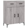 High sideboard sonoma gray plywood 69.5x34x180 cm by vidaXL, Sideboards - Ref: Foro24-3199879, Price: 158,40 €, Discount: %