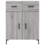 High sideboard sonoma gray plywood 69.5x34x180 cm by vidaXL, Sideboards - Ref: Foro24-3199879, Price: 158,40 €, Discount: %