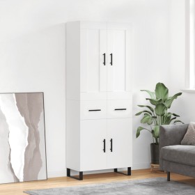 Tall white plywood sideboard 69.5x34x180 cm by vidaXL, Sideboards - Ref: Foro24-3199897, Price: 174,29 €, Discount: %