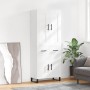 High glossy white plywood sideboard 69.5x34x180 cm by vidaXL, Sideboards - Ref: Foro24-3199899, Price: 170,05 €, Discount: %