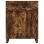 Aparador alto madera contrachapada roble ahumado 69,5x34x180 cm de vidaXL, Aparadores - Ref: Foro24-3199902, Precio: 176,01 €...