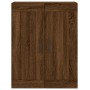 Aparador alto madera contrachapada marrón roble 69,5x34x180 cm de vidaXL, Aparadores - Ref: Foro24-3199904, Precio: 168,01 €,...