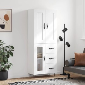 Tall white plywood sideboard 69.5x34x180 cm by vidaXL, Sideboards - Ref: Foro24-3199969, Price: 173,85 €, Discount: %