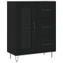 Aparador alto madera contrachapada negro 69,5x34x180 cm de vidaXL, Aparadores - Ref: Foro24-3199970, Precio: 176,50 €, Descue...