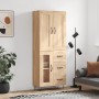 High oak-colored plywood sideboard 69.5x34x180 cm by vidaXL, Sideboards - Ref: Foro24-3199972, Price: 149,79 €, Discount: %