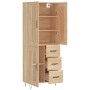 High oak-colored plywood sideboard 69.5x34x180 cm by vidaXL, Sideboards - Ref: Foro24-3199972, Price: 149,79 €, Discount: %