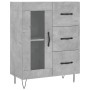 Concrete gray plywood tall sideboard 69.5x34x180 cm by vidaXL, Sideboards - Ref: Foro24-3199973, Price: 151,01 €, Discount: %