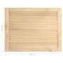 Solid pine wood slatted closet door 39.5x59.4 cm by vidaXL, cabinet doors - Ref: Foro24-151112, Price: 24,74 €, Discount: %