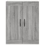 Aparador alto madera contrachapada gris sonoma 69,5x34x180 cm de vidaXL, Aparadores - Ref: Foro24-3199975, Precio: 159,62 €, ...