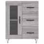 Aparador alto madera contrachapada gris sonoma 69,5x34x180 cm de vidaXL, Aparadores - Ref: Foro24-3199975, Precio: 159,62 €, ...