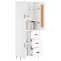 Tall white plywood sideboard 69.5x34x180 cm by vidaXL, Sideboards - Ref: Foro24-3199977, Price: 160,05 €, Discount: %