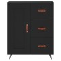 Aparador alto madera contrachapada negro 69,5x34x180 cm de vidaXL, Aparadores - Ref: Foro24-3199978, Precio: 168,99 €, Descue...